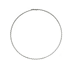 Metalring bølge ø15 cm